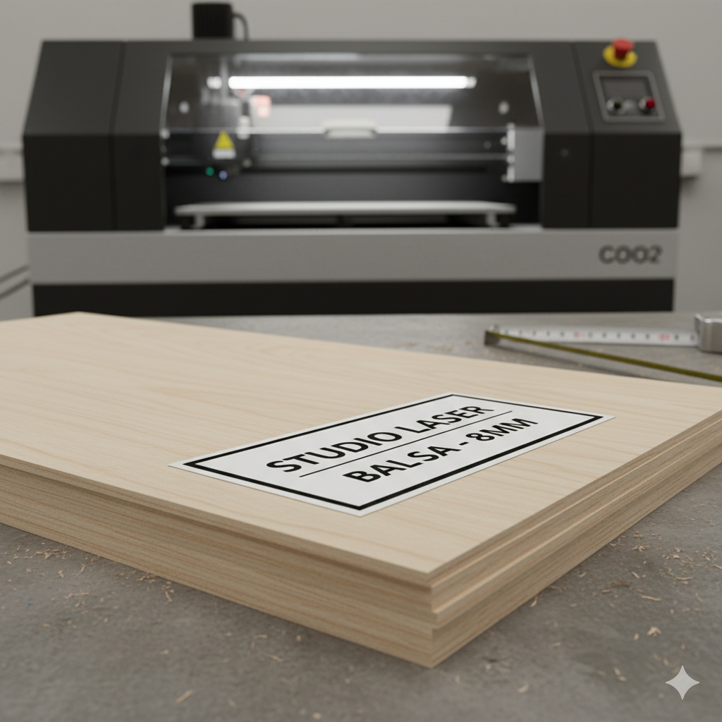 Balsa Plancha 8x600x300 mm