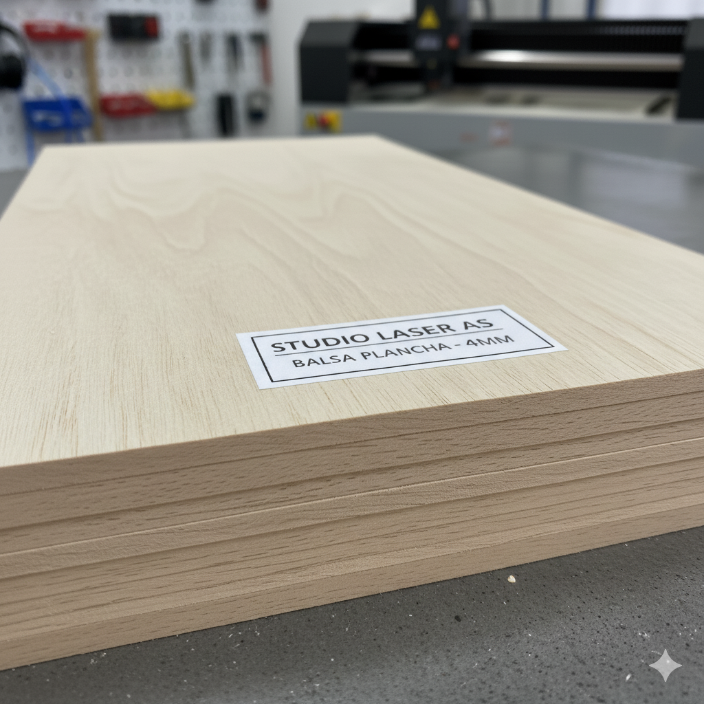 Balsa Plancha 4x600x300 mm