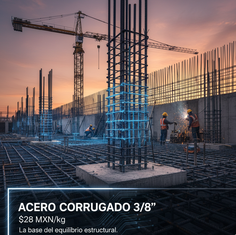 Acero Corrugado 3/8”