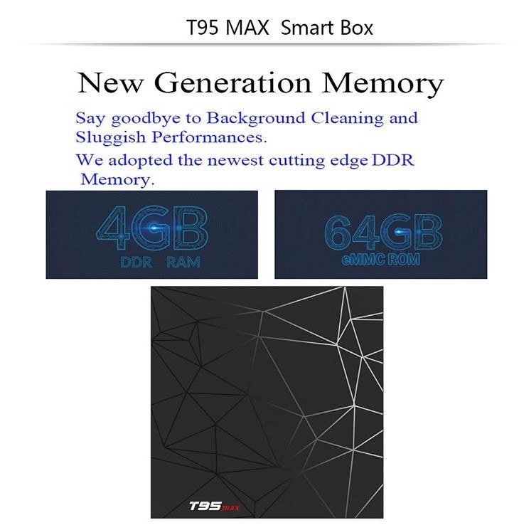 TV Box Allwinner H6 T95 Max (4 GB RAM & 64 GB ROM) 6K 4K HD (Android 9.0)