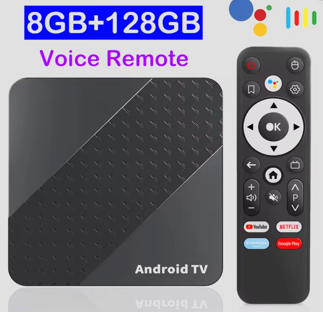 Android TV Box X10 8GB RAM & 128GB Storage, 8K @ 30fps (Android 16)