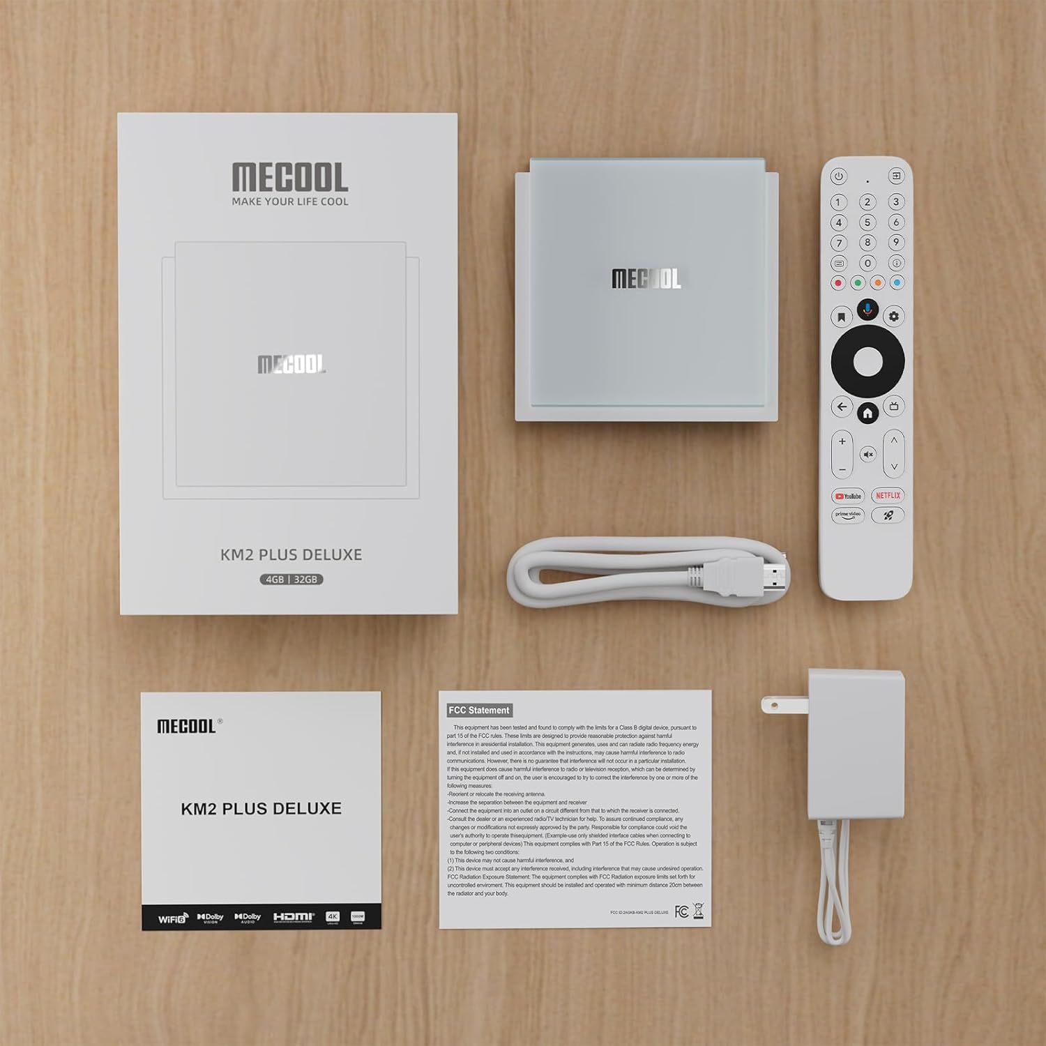 MeCool KM2 Plus Deluxe TV Box - 4GB RAM & 32 GB ROM (Android 11)