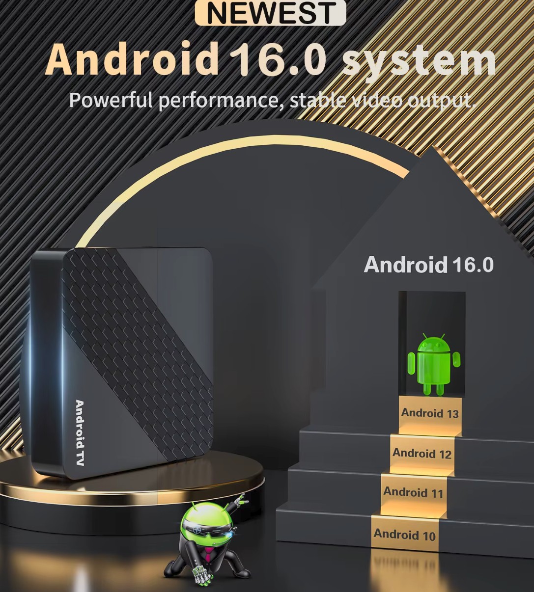 Android TV Box X10 8GB RAM & 128GB Storage, 8K @ 30fps (Android 16)