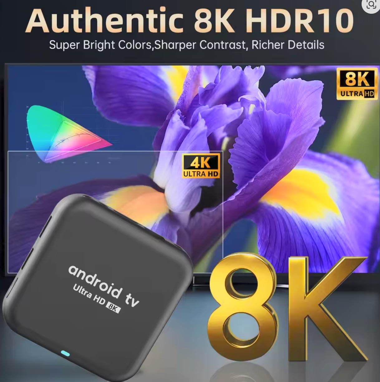 Rockchip Q18 RK3518 8 GB RAM & 128 GB Storage, 8K @ 30fps (Android 16)