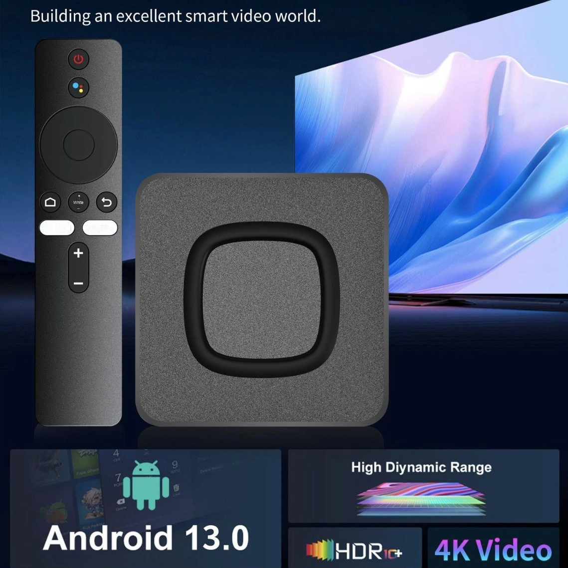 Onn TV Box 4K - 8 GB RAM & 128 GB ROM (Android 13)