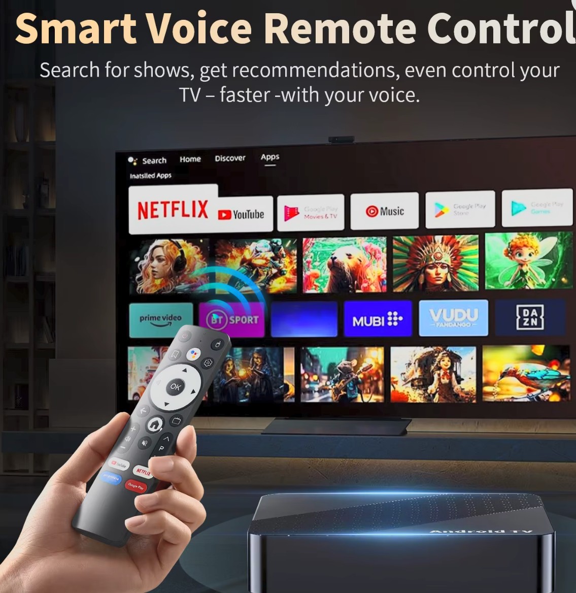 Android TV Box X10 8GB RAM & 128GB Storage, 8K @ 30fps (Android 16)
