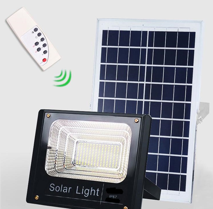 Solar Floodlight - 40 Watts + 63 LEDs + IP67 + 10 Hour - 20 Hour