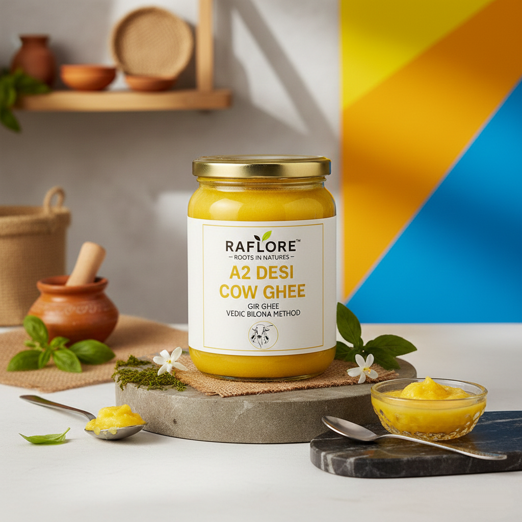 A2 Gir Cow Desi Ghee – 500ml (Bilona Method)