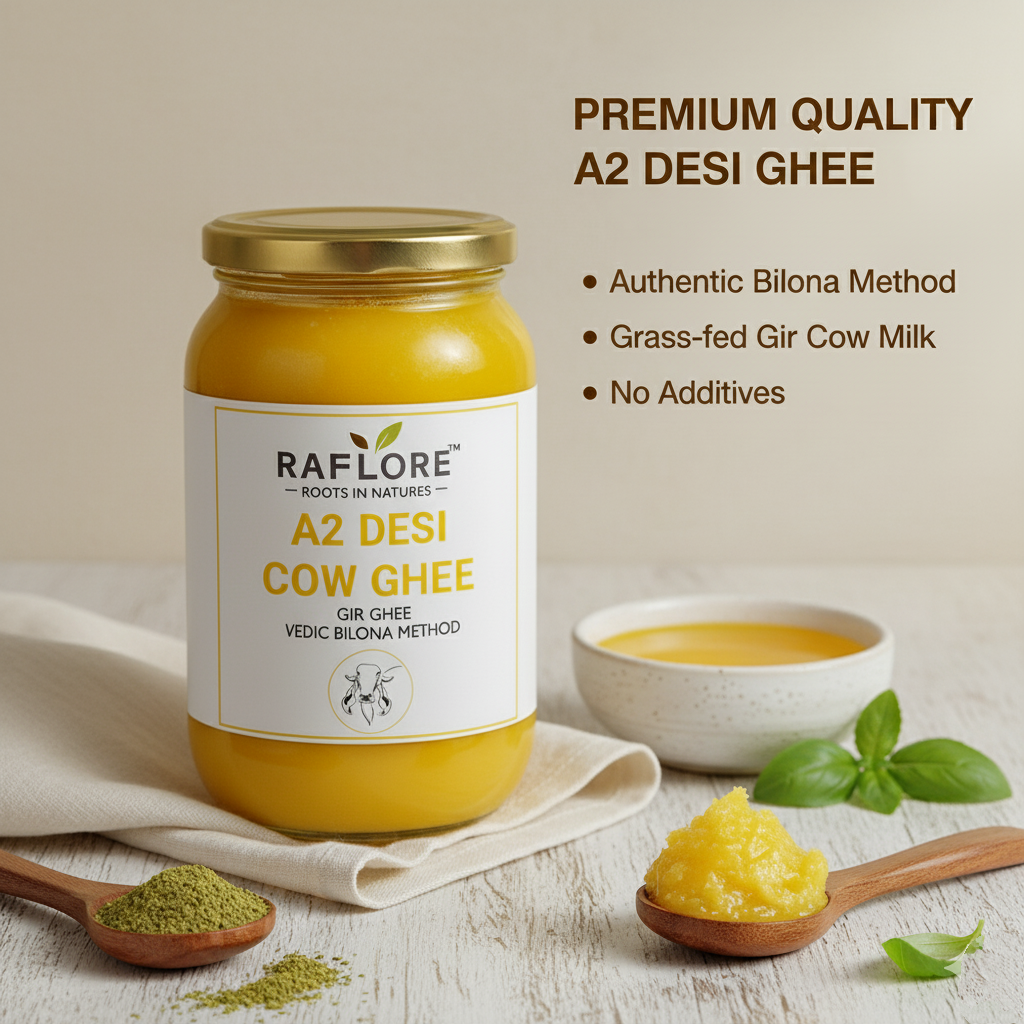 A2 Gir Cow Desi Ghee – 2000ml (Bilona Method) Pack of 2