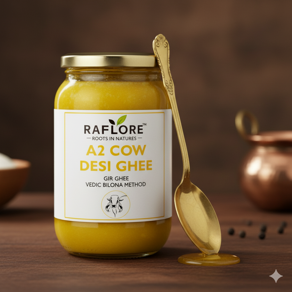 A2 Gir Cow Desi Ghee – 500ml (Bilona Method)