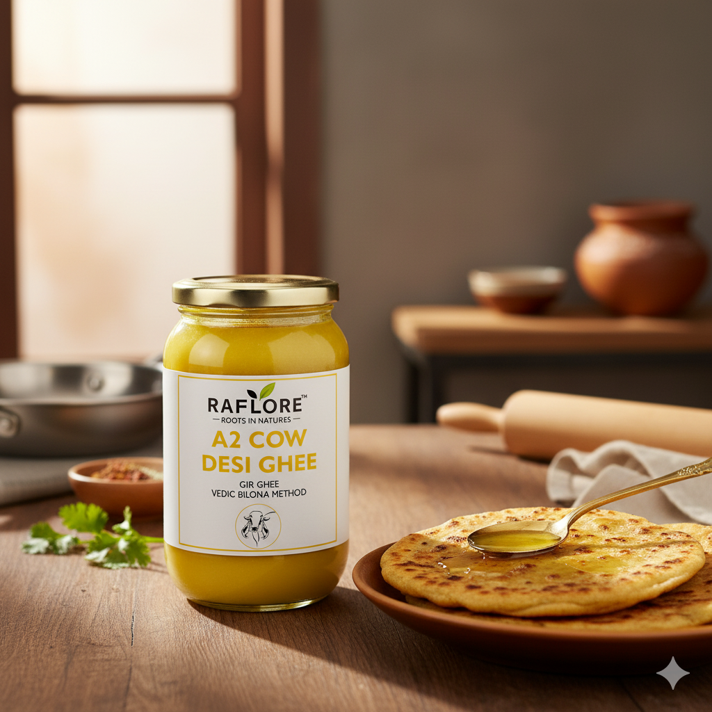 A2 Gir Cow Desi Ghee – 500ml (Bilona Method)