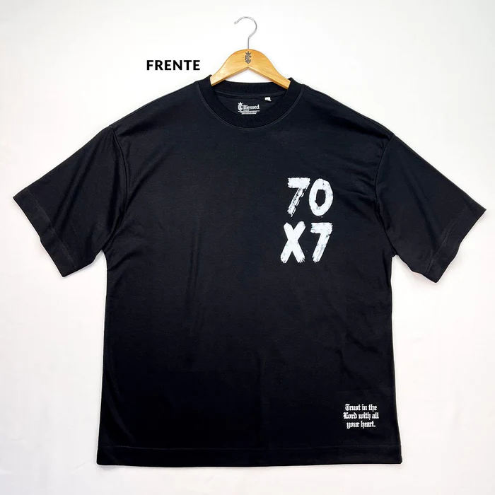 Camiseta Oversized Preta 70x7