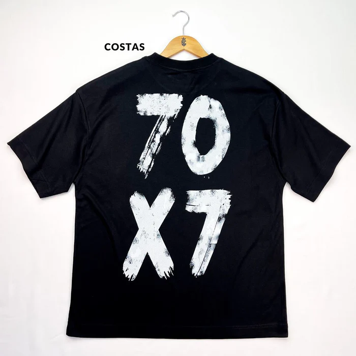 Camiseta Oversized Preta 70x7