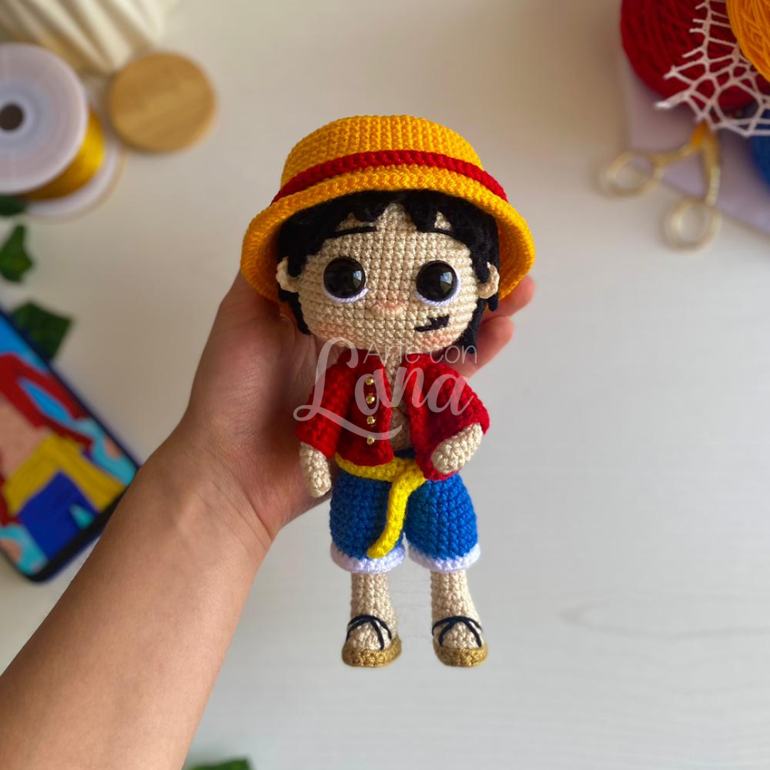 Monkey D. Luffy - Versión amigurumi 