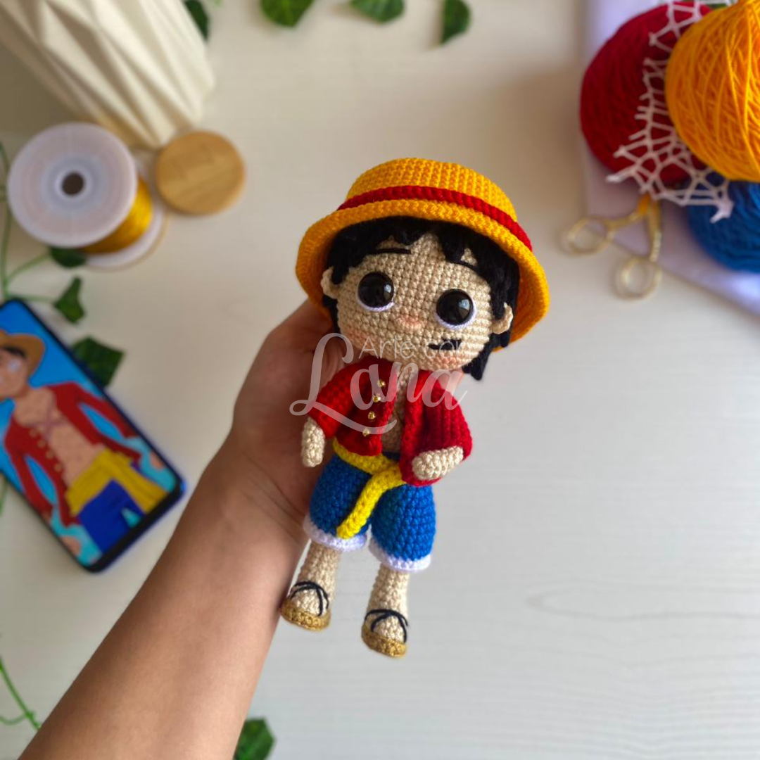 Monkey D. Luffy - Versión amigurumi 