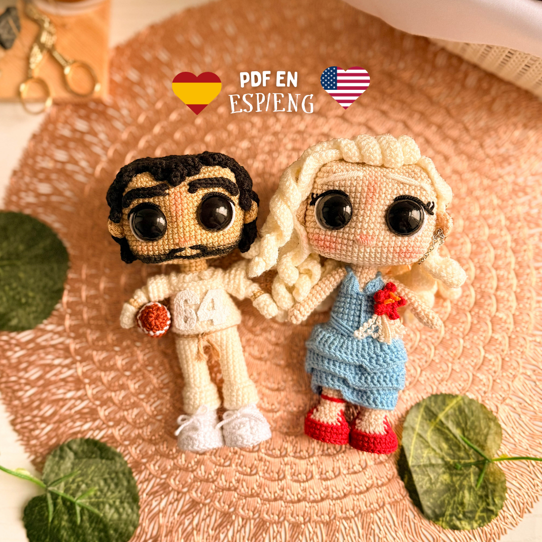 E-book Bad bunny & Lady Gaga  - Patrón descargable (PDF)