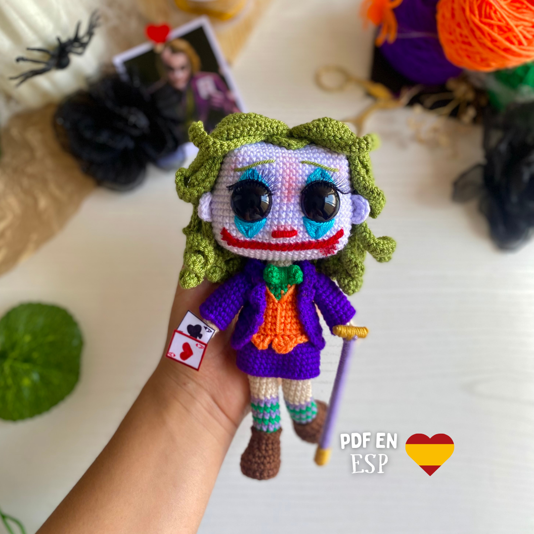 Edición Halloween Jokerina- Patrón descargable (PDF)