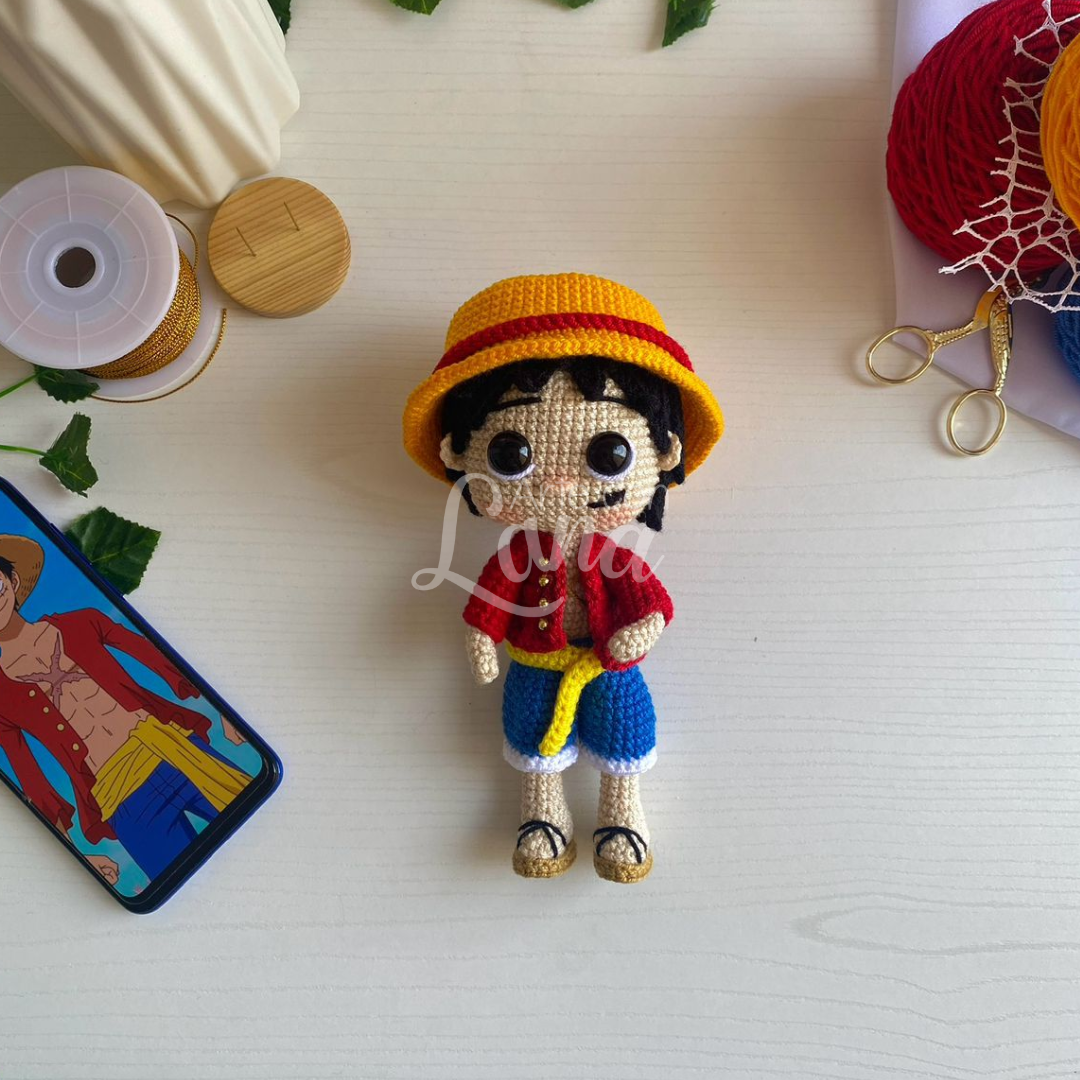 Monkey D. Luffy - Versión amigurumi 