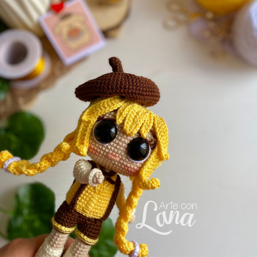 Pompompurin Doll - Patrón descargable (PDF) 