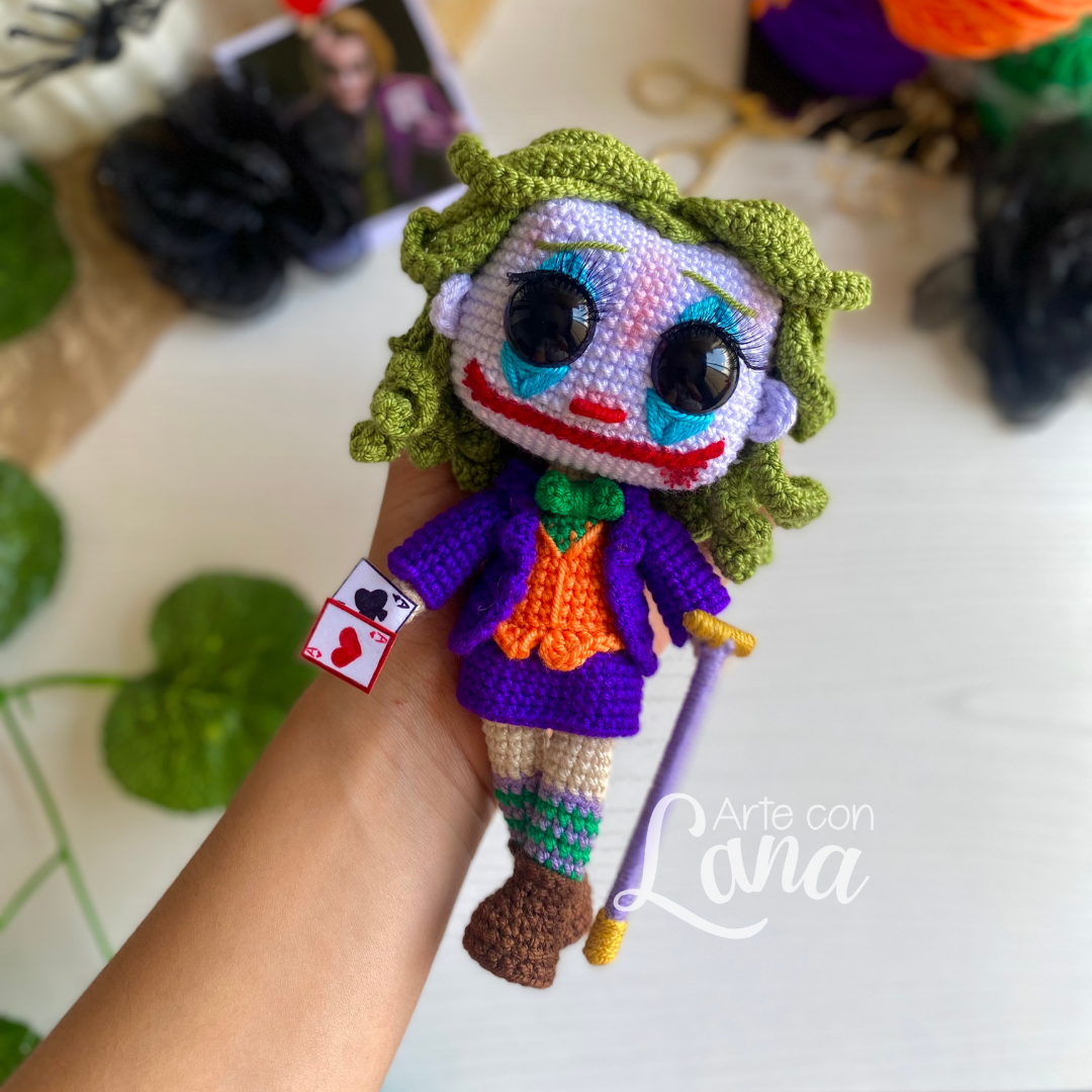 Edición Halloween Jokerina- Patrón descargable (PDF)
