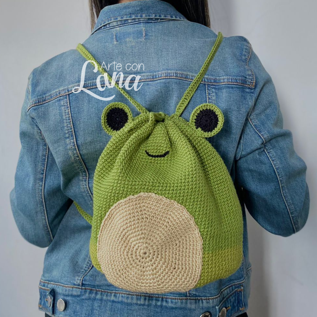 Mochila de ranita - Patrón descargable (PDF)