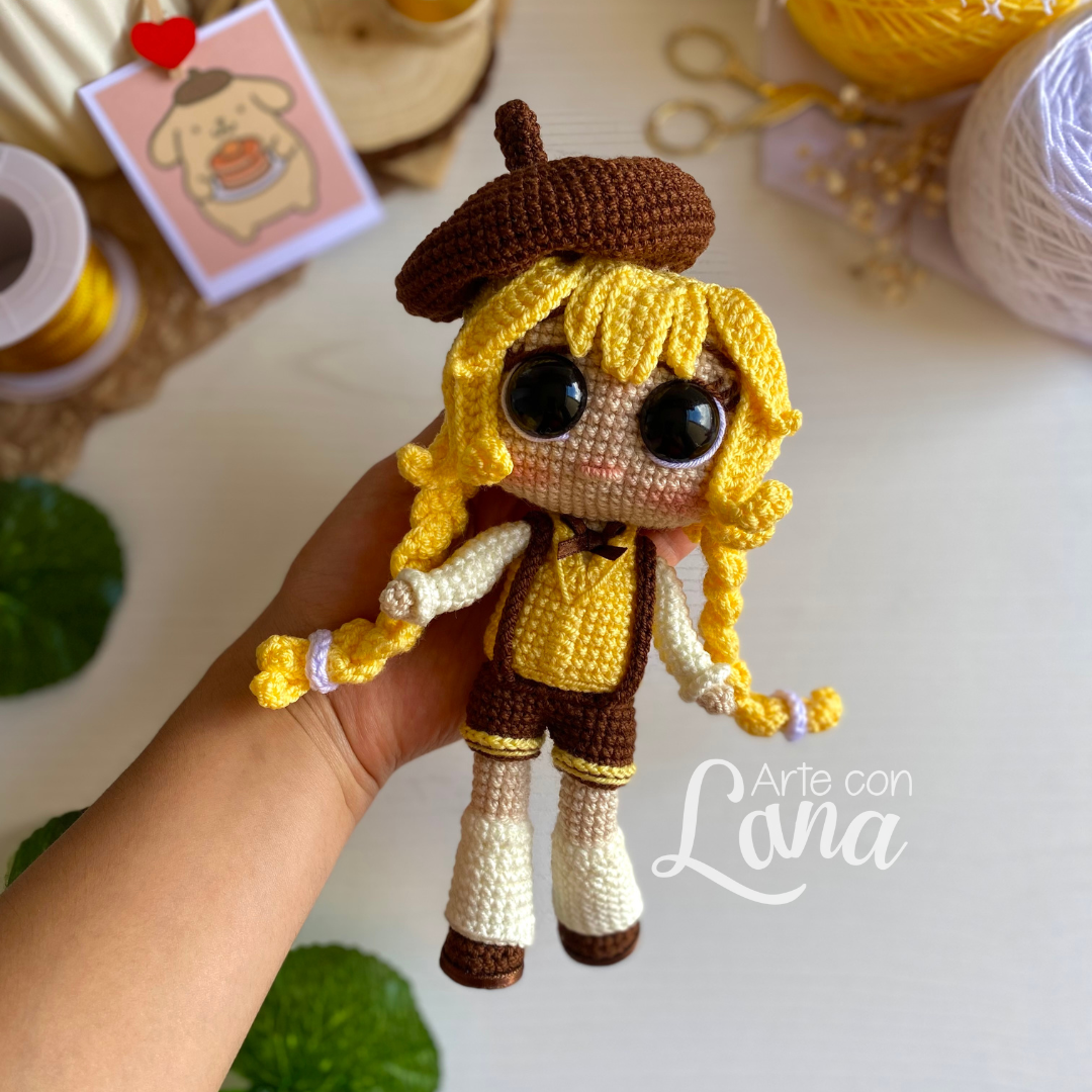 Pompompurin Doll - Patrón descargable (PDF) 