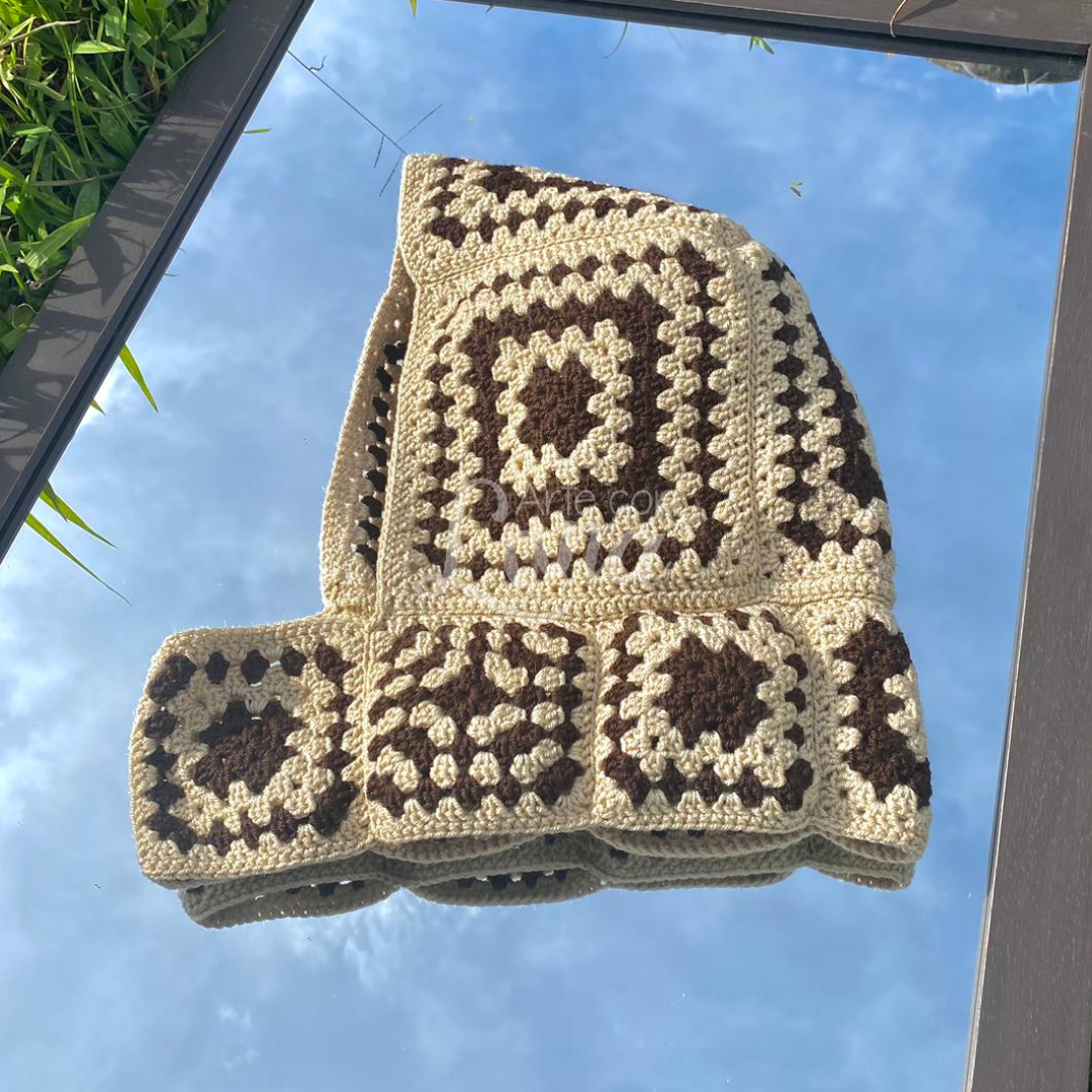 Balaclava de granny squares