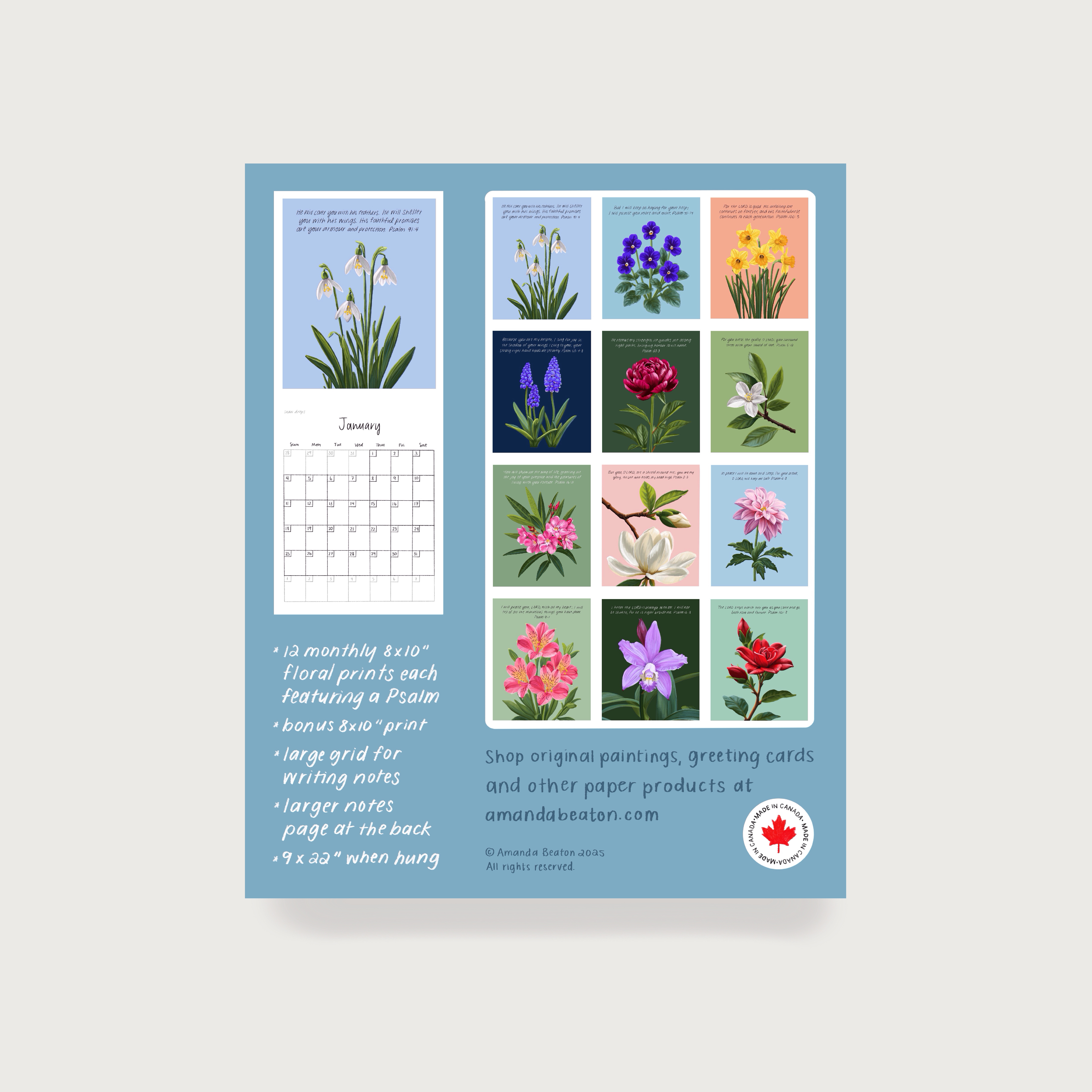 A Year In Bloom 2026 Scripture Calendar