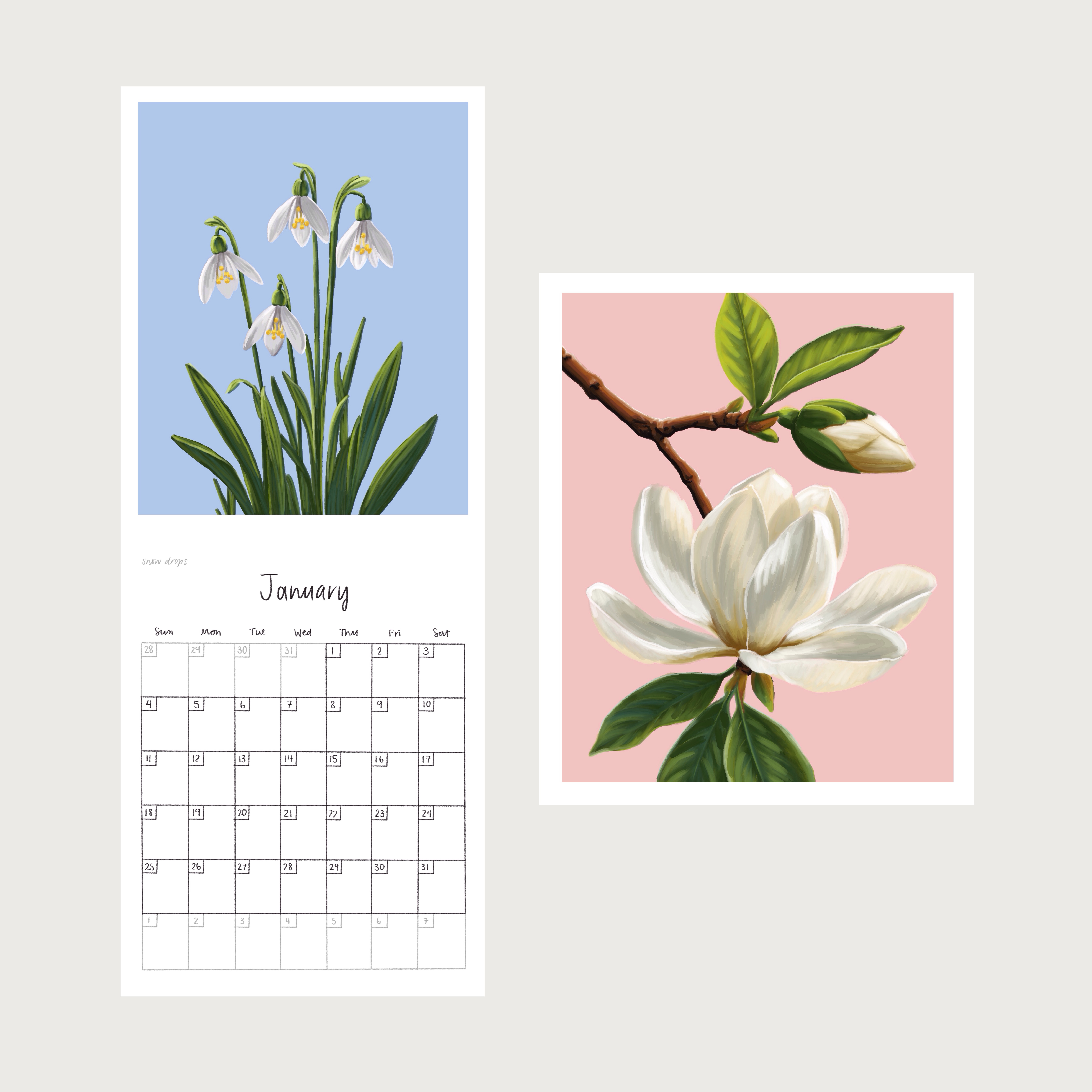 A Year In Bloom 2026 Calendar