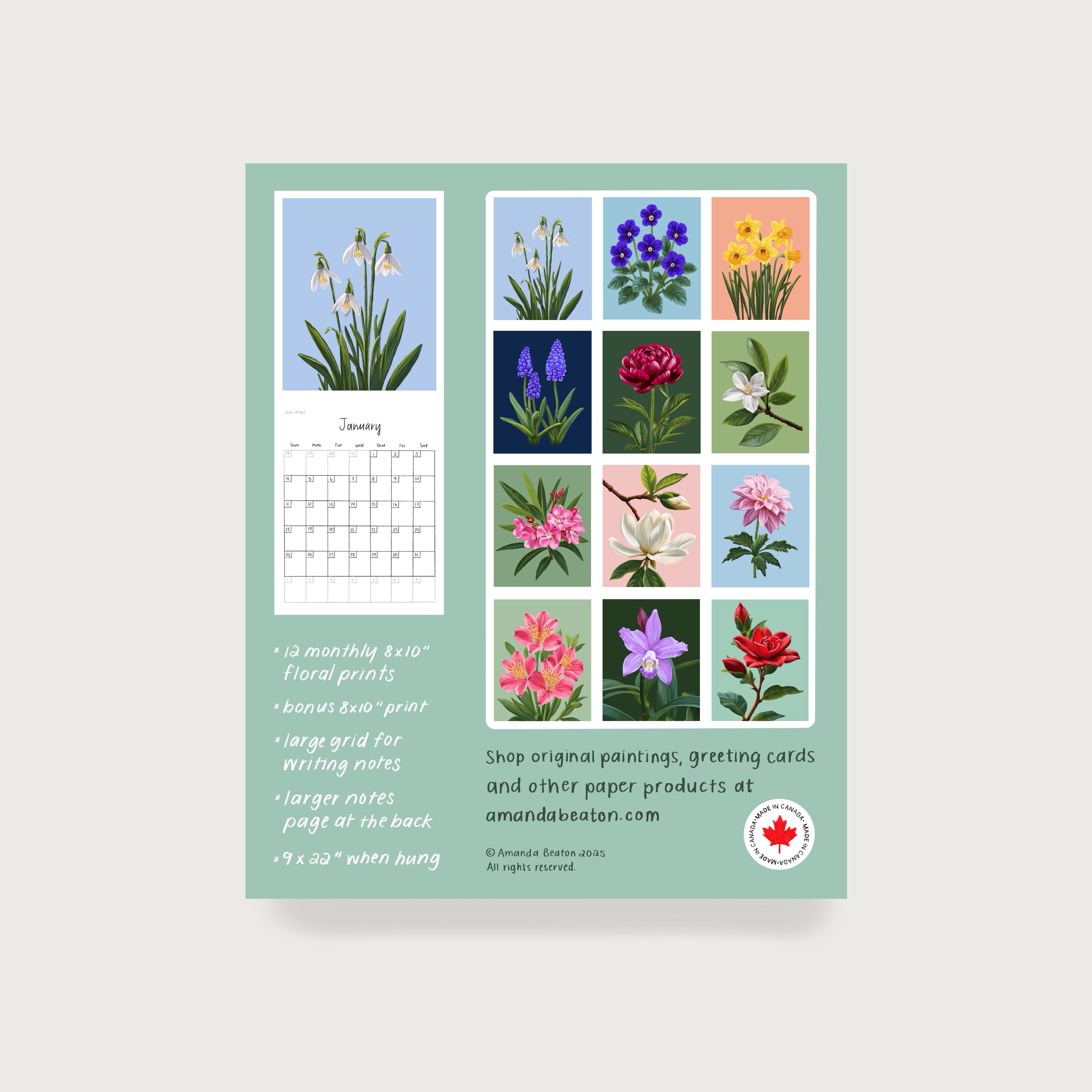 A Year In Bloom 2026 Calendar