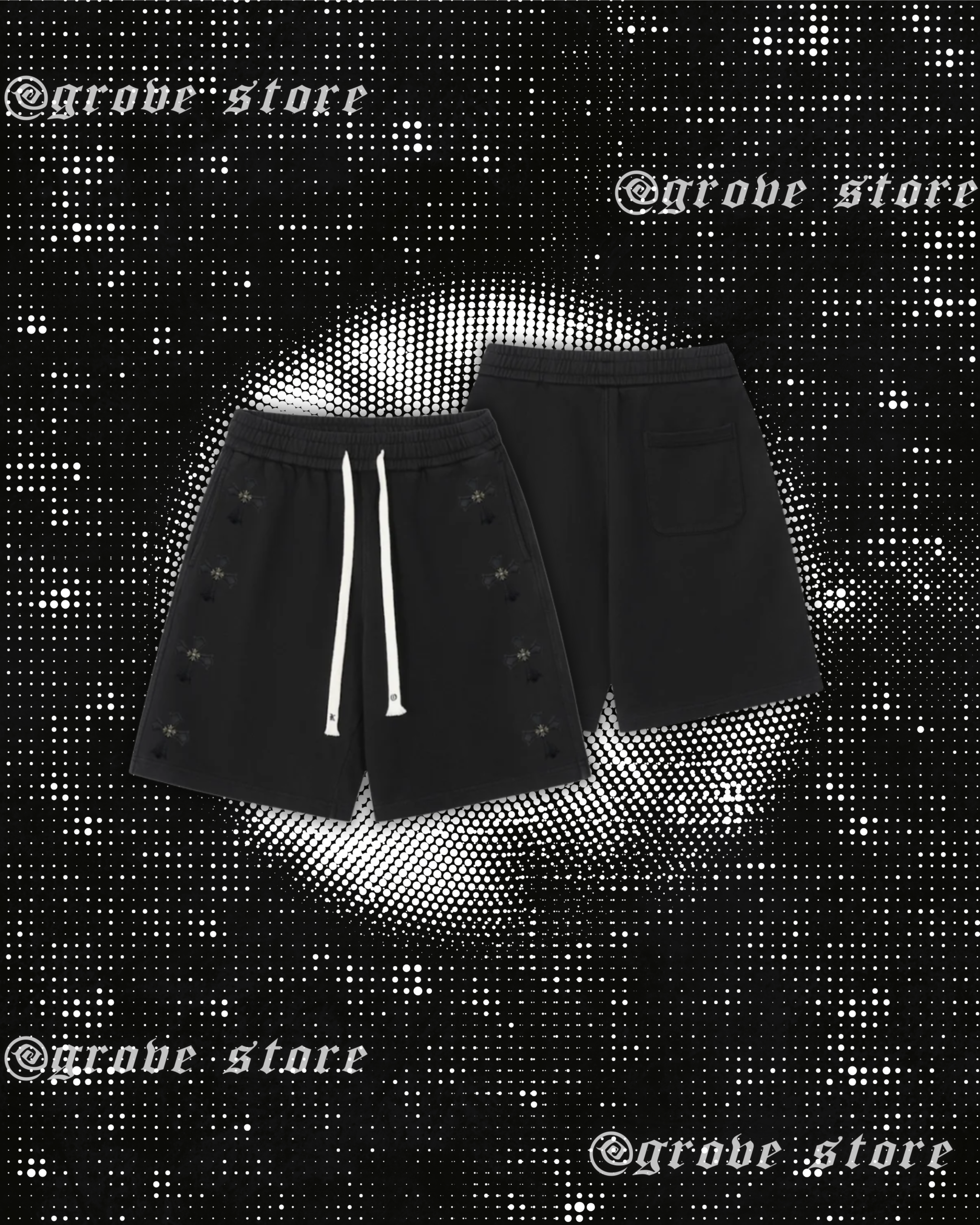 SHORT CHROME HEARTS