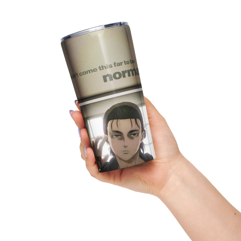 Tapered stainless steel tumbler Attack on titan