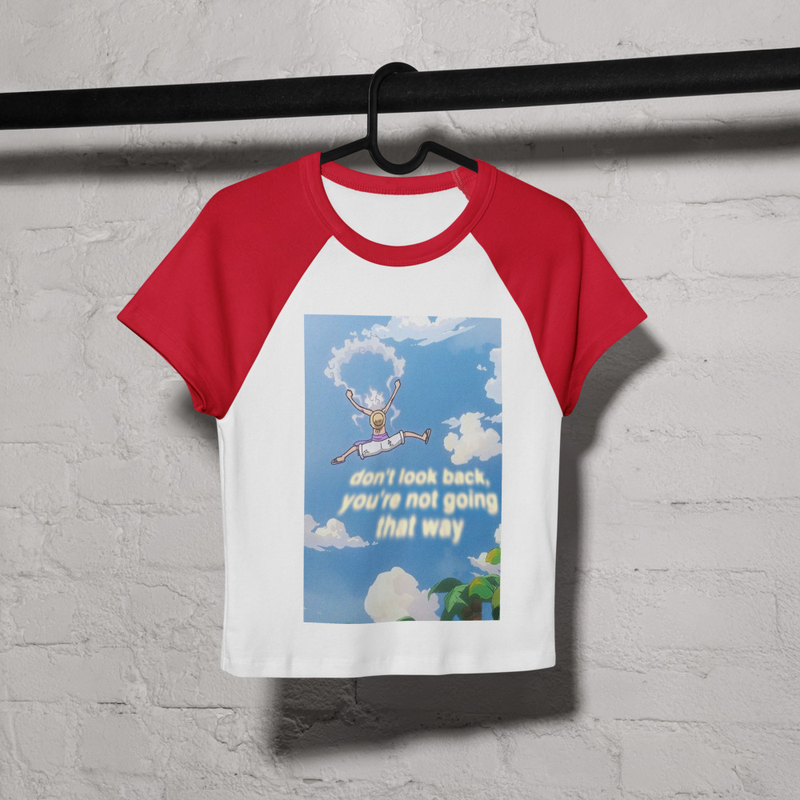 Women’s micro rib raglan baby tee ONE PIECE