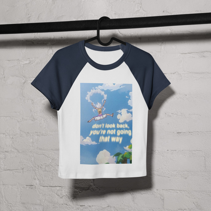 Women’s micro rib raglan baby tee ONE PIECE