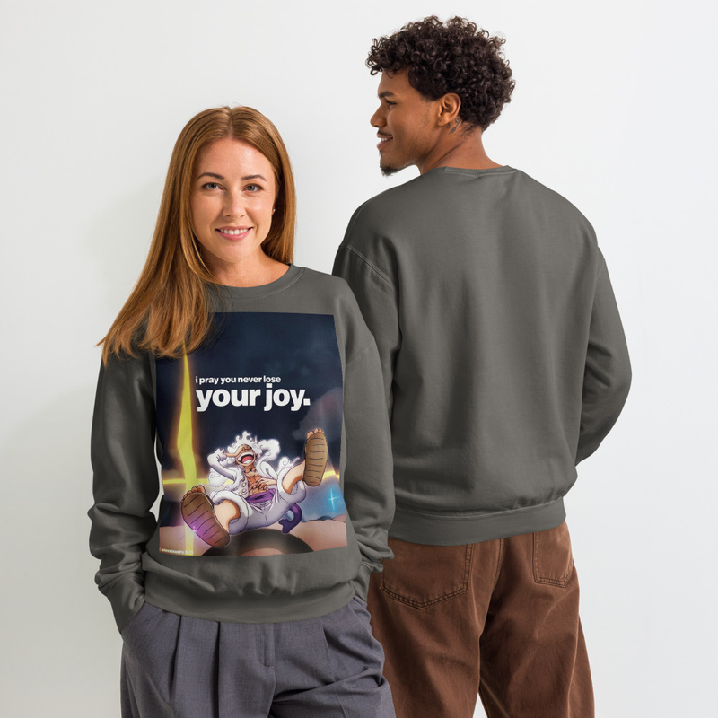 Unisex garment-dyed fleece crewneck sweatshirt ONE PIECE