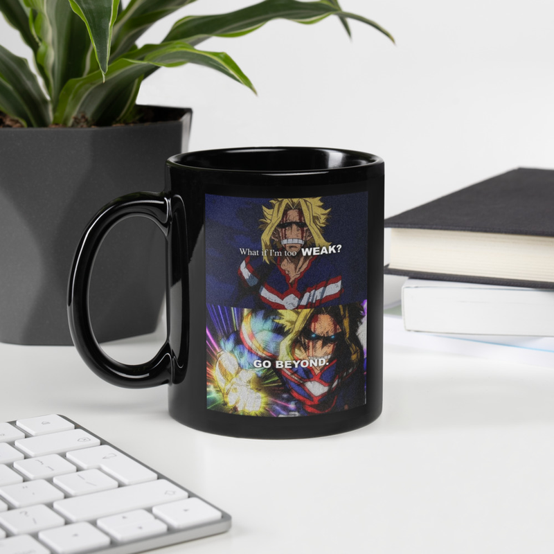 Black Glossy Mug My hero academia
