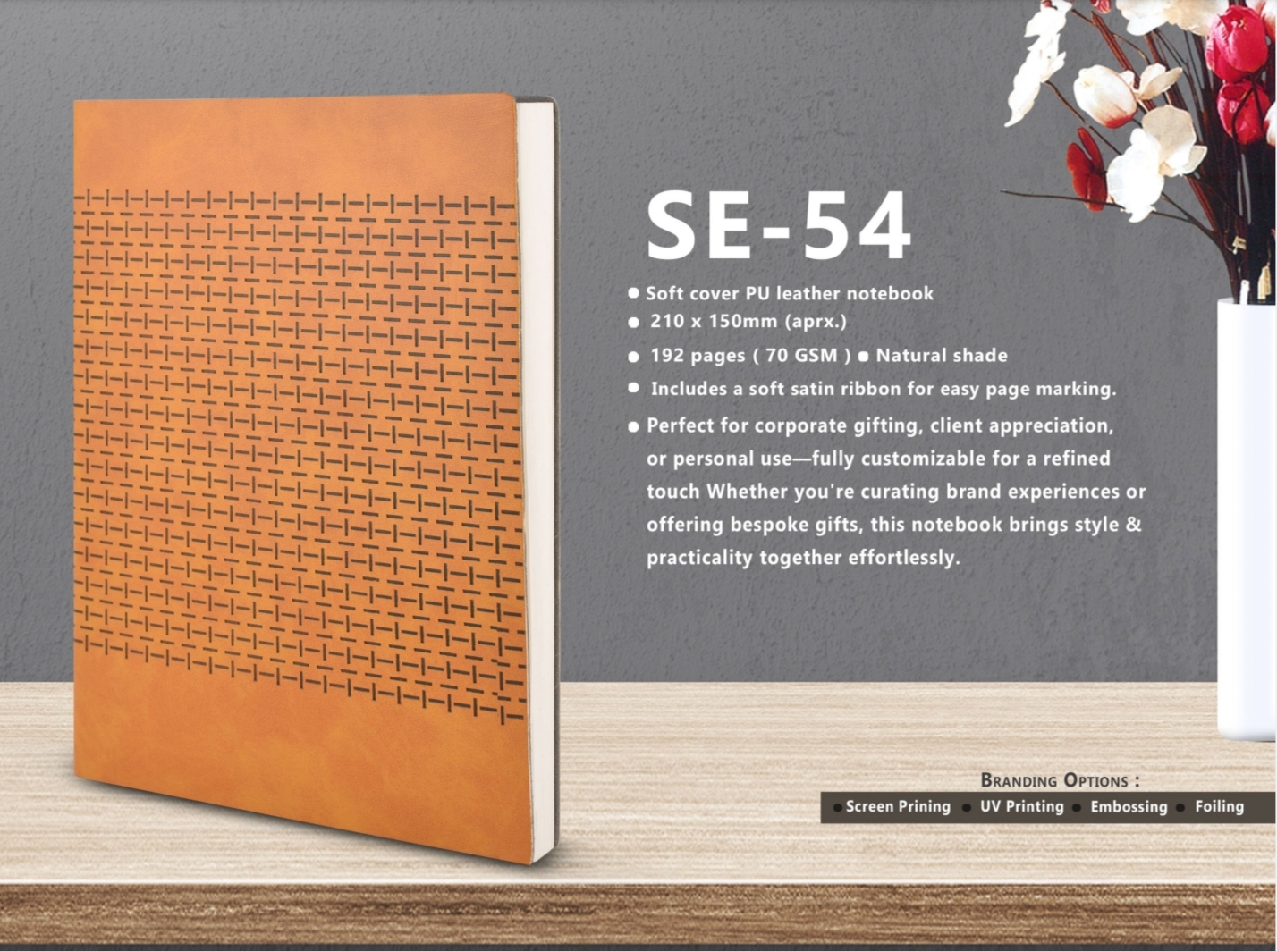 SE-54 Soft cover PU leather notebook