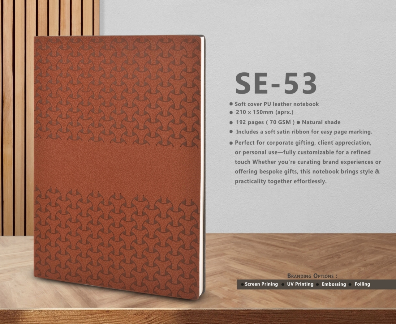 SE-53 Soft cover PU leather notebook
