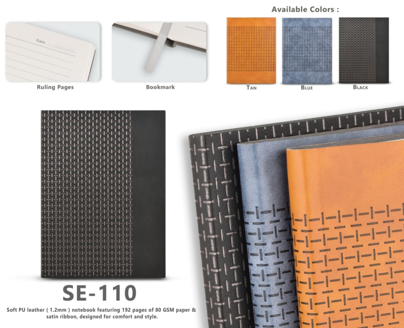 SE-54 Soft cover PU leather notebook