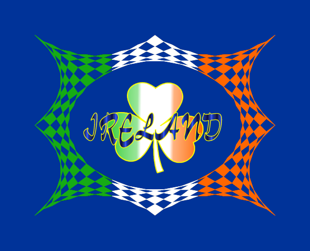 Irish Flag Blue 8.5 x 11''