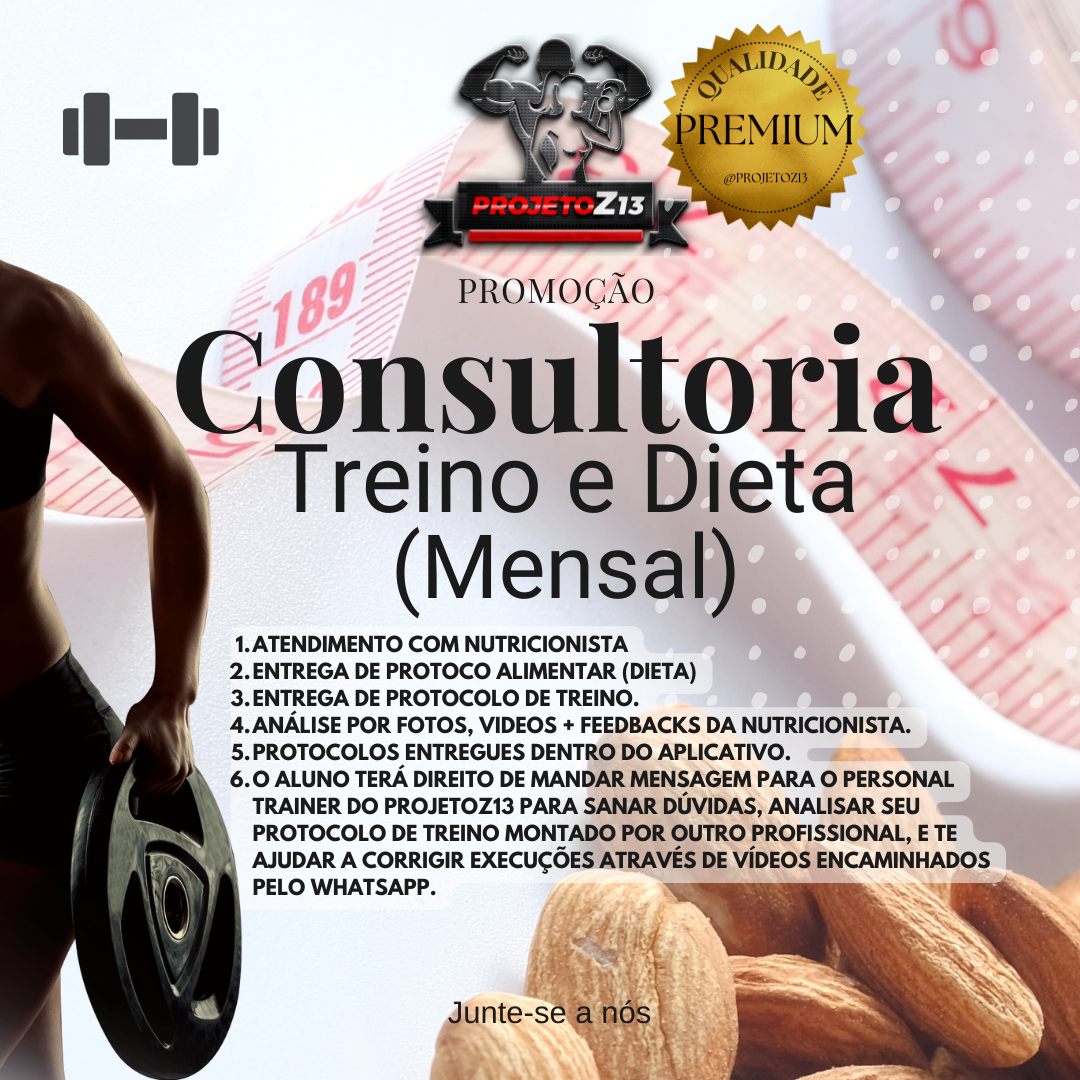 Consultoria Treino e Dieta Mensal
