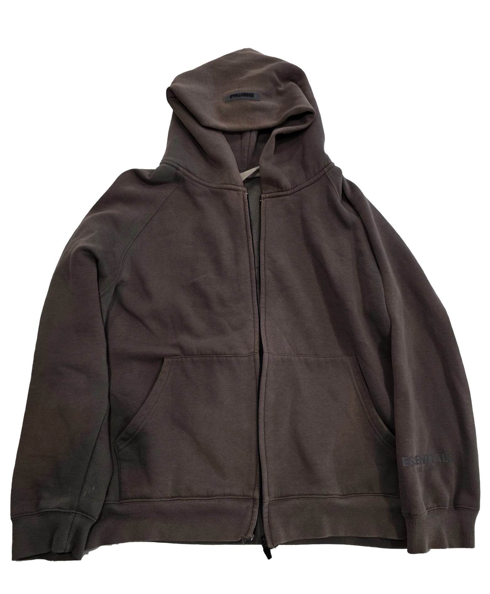 Brown Zip-Up Hoodie 