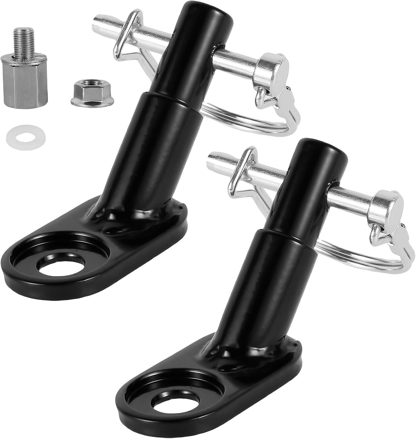 2Pcs Bike Trailer Coupler Kit Stainless Steel Bike Trailer Hitch Connector Heavy