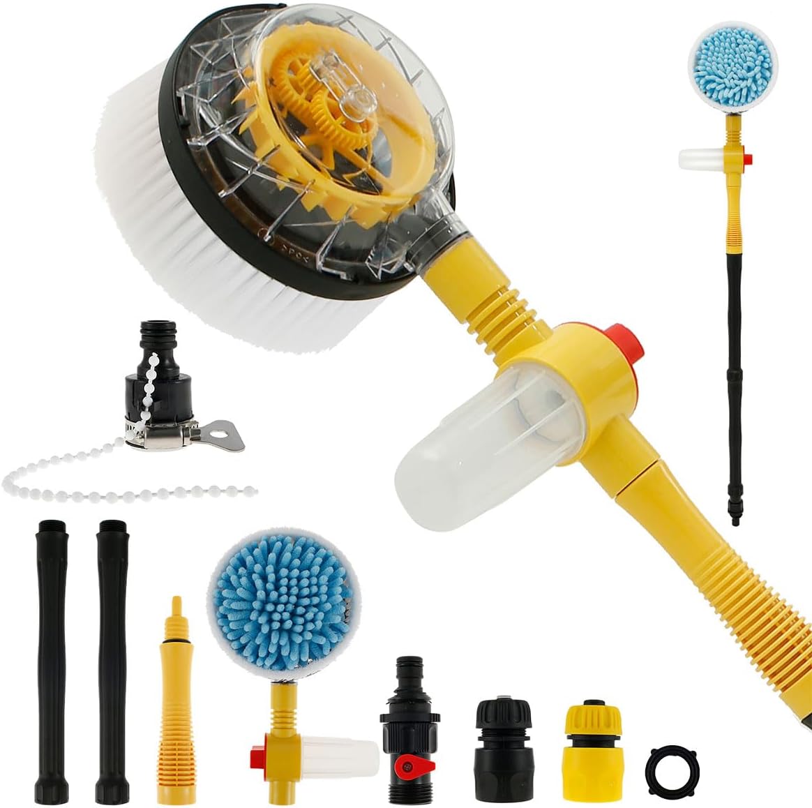 Auto Rotating Car Wash Brush Multifunctional Car Automatic Foam Cleaning Kit wit