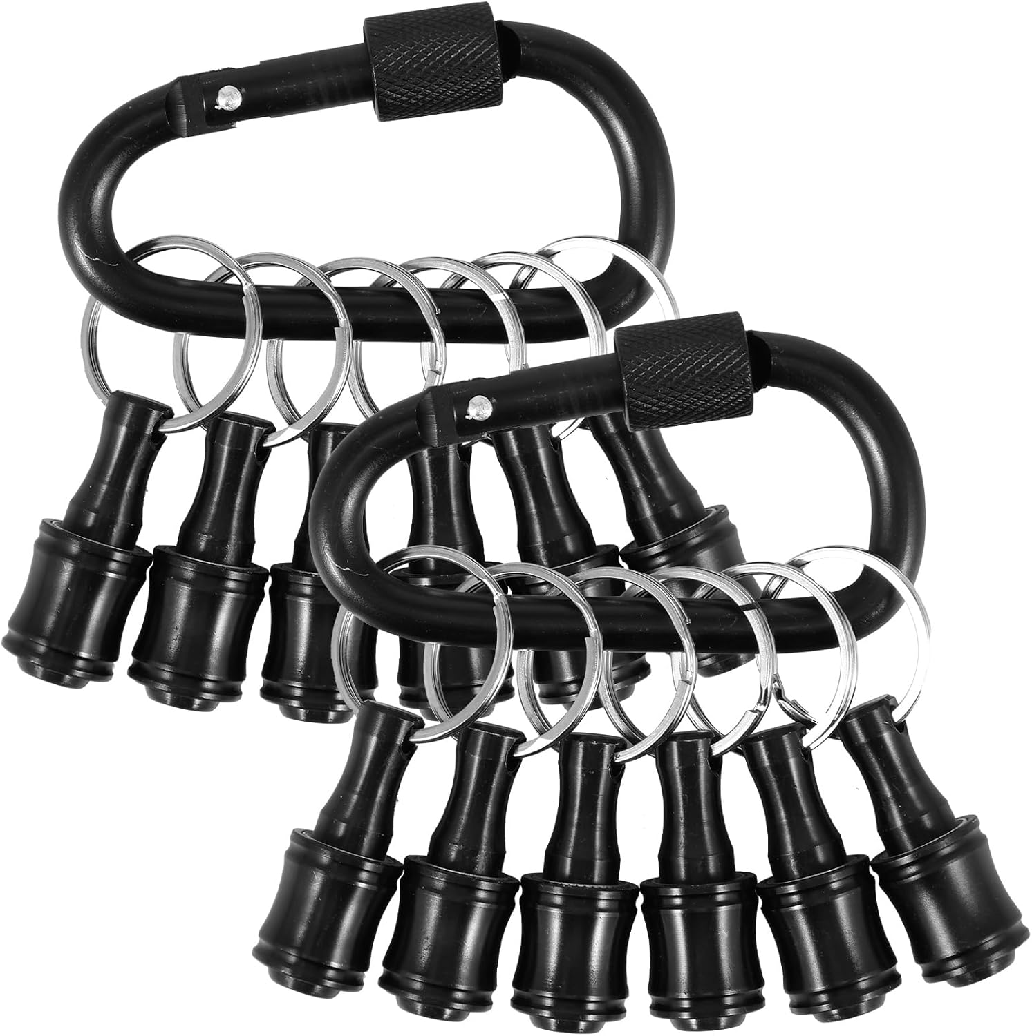 12Pcs 1/4inch Hex Shaft Screwdriver Bit Holder Portable Extension Bar Keychain S