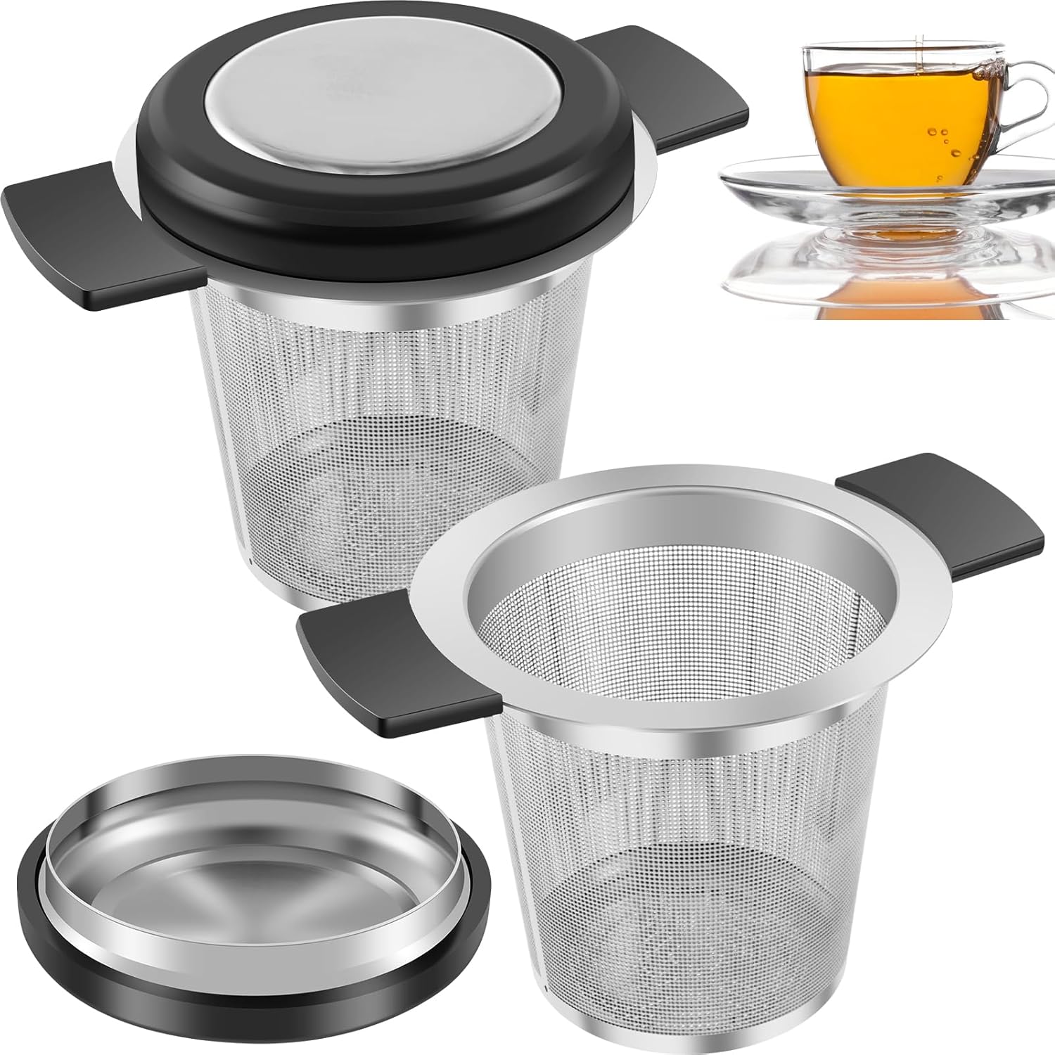 2 Pcs Tea Infuser Basket,Loose Leaf Tea Steeper,Tea Filter,Loose Tea Infuser,Tea