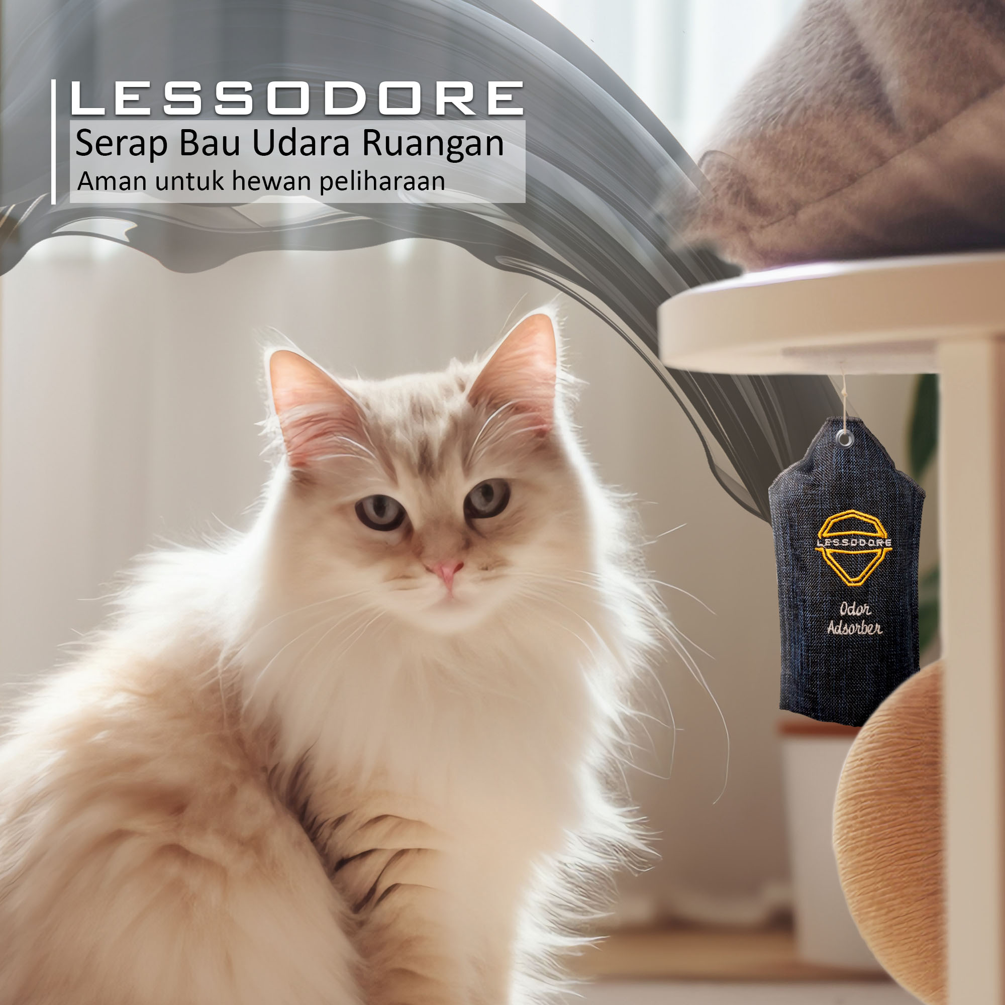 LESSODORE Serap Bau - Paket Besar (2pcs 40g + 1pcs 150g)