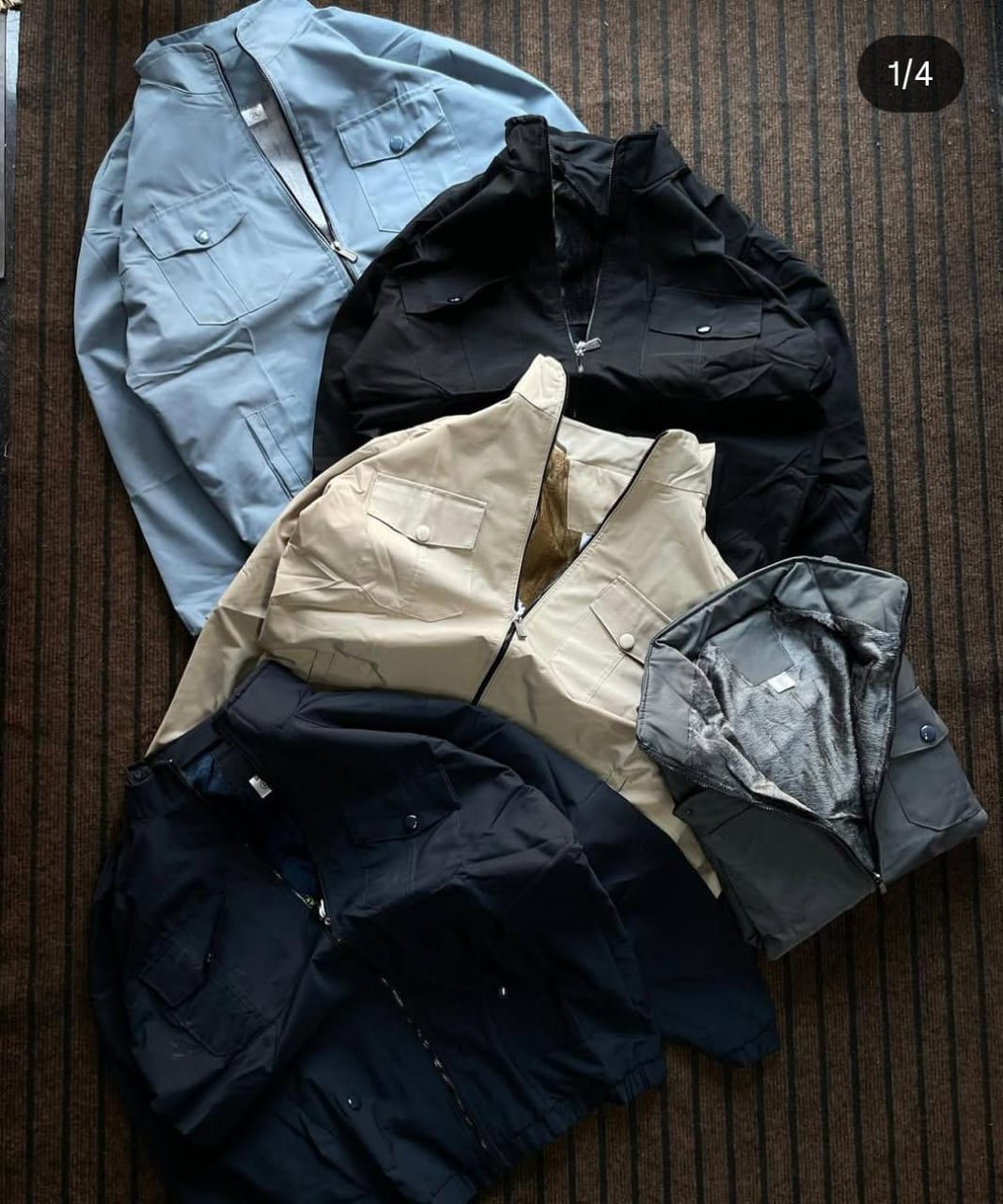 Men's Zip-Up Utility Jackets