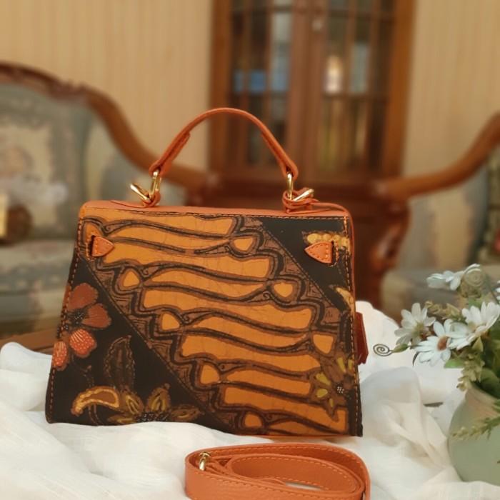 Handmade Batik Leather Handbag