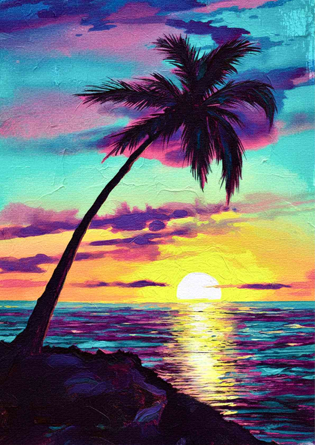 The Synthwave Palm (Sunset Silhouette)